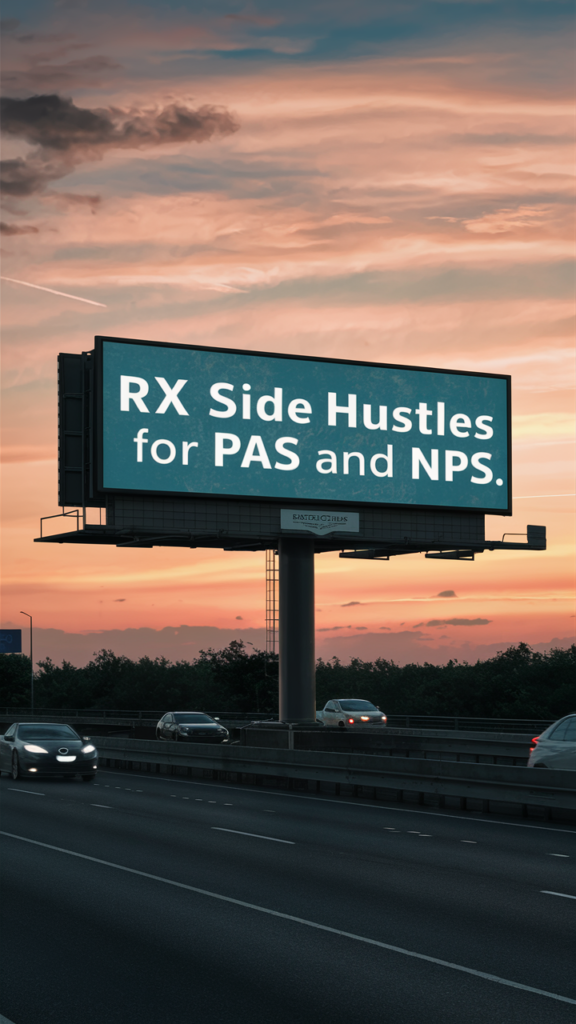 Side hustles for PAs and NPs to generate passive income